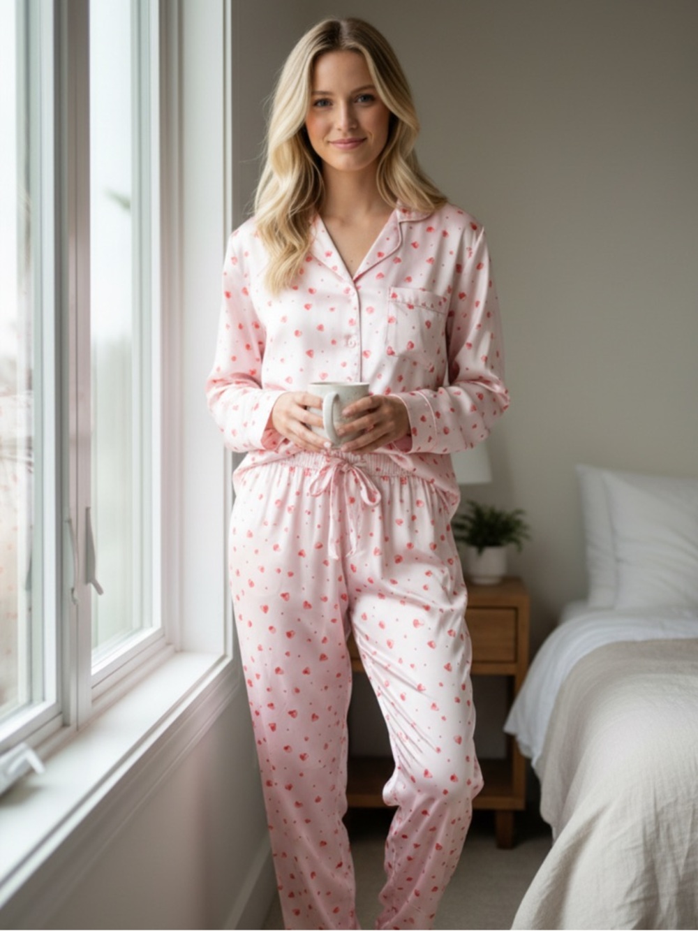 MORGAN TAYLOR satin pajama set
